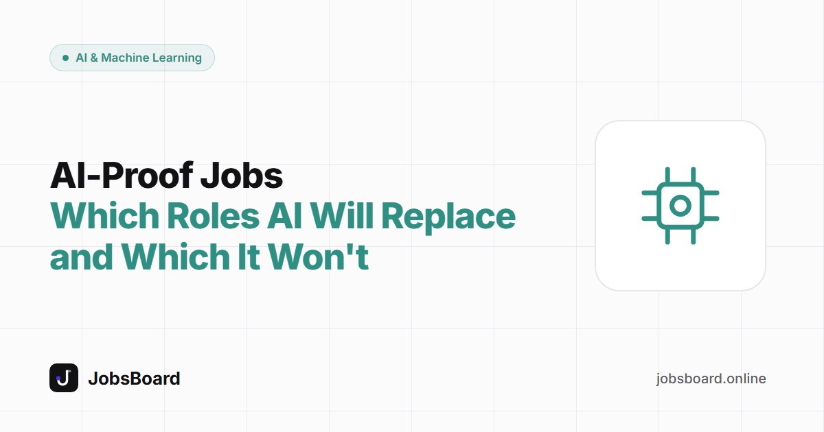 AI-Proof Jobs: Which Roles AI Will Replace and Which It Won't